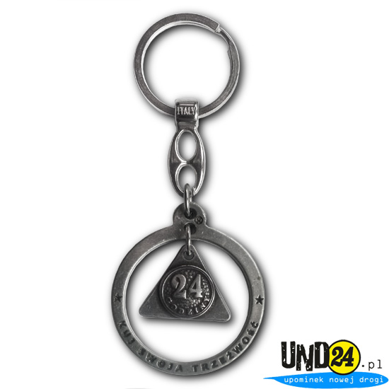 Brelok Okrągły - Kuj swoją trzeźwość - 24 Godziny