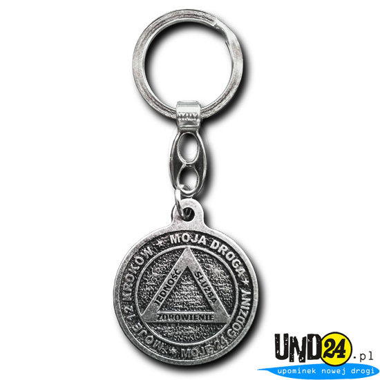 Brelok Okrągły - Pracuj nad krokami albo umieraj