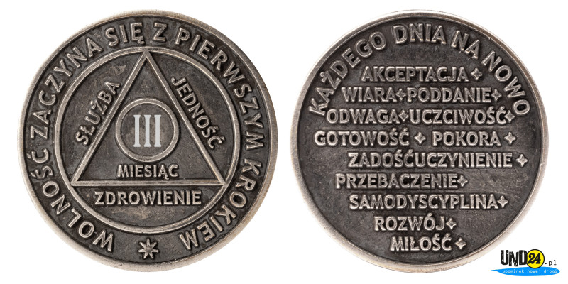 Medal 3. Miesiąc trzeźwości