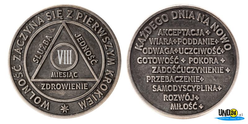 Medal 8. Miesiąc trzeźwości 