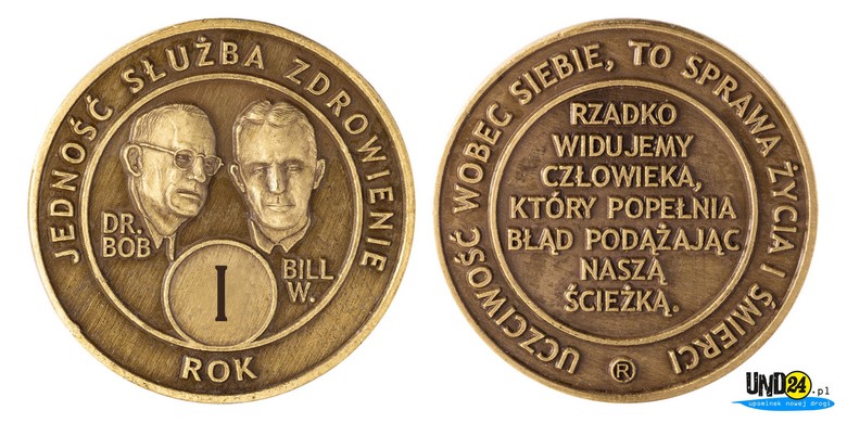 Medal 1. Rocznica trzeźwości Medal 1. Rocznica trzeźwości