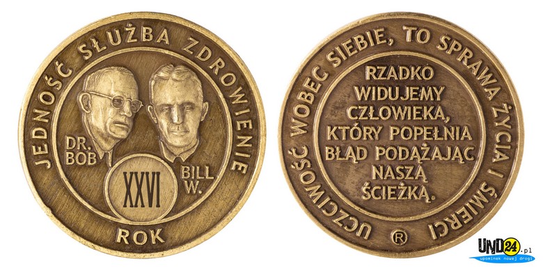Medal 26. Rocznica trzeźwości Medal 26. Rocznica trzeźwości