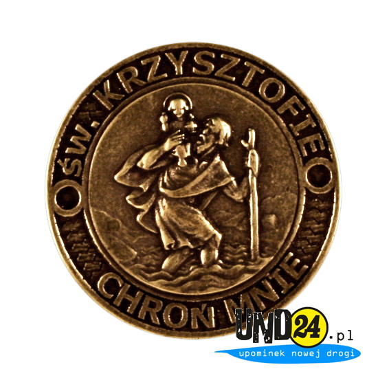 Plakieta - Św. Krzysztof - Patron Podróżnych