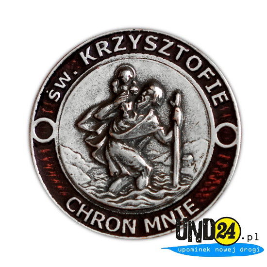 Plakieta Kolorowa- Św. Krzysztof - Patron Podróżnych - Kolorowy w Amerykańskim Stylu