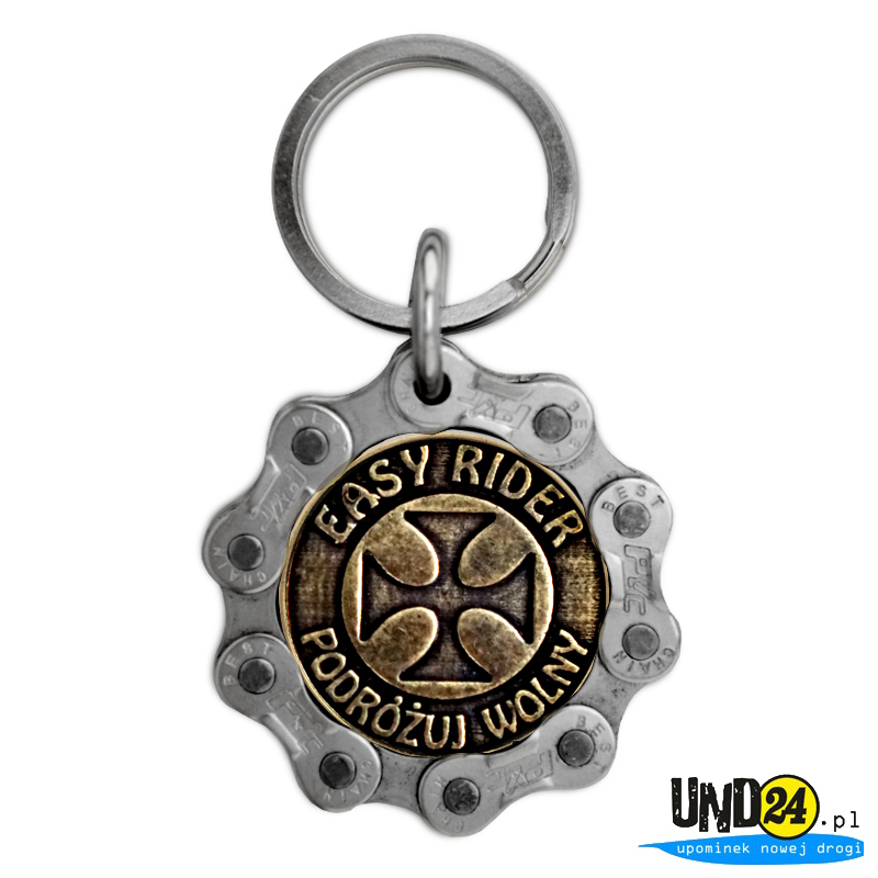 Designerski brelok - Medal Św. Krzysztof – Krzyż Maltański - Easy Rider - Podróżuj Wolny 
