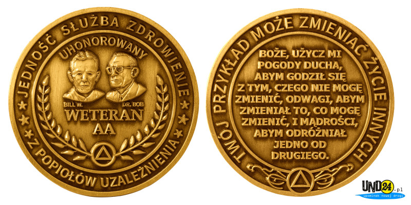 Medal - Uhonorowany Weteran AA z Popiołów Uzależnienia
