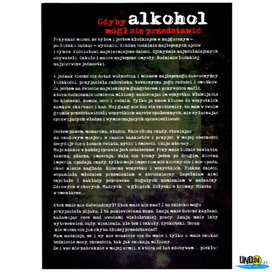 Gdyby Alkohol Mógł Się Przedstawić