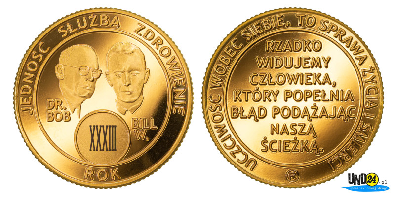 Medal 33. Rocznica trzeźwości w Amerykańskim Stylu