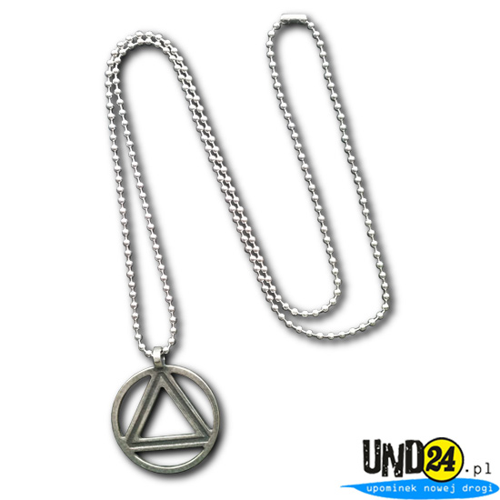  Wisiorek AA - Trójkąt wpisany w okrąg