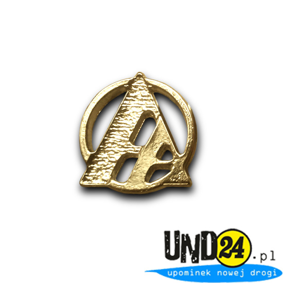 Znaczek - Pins - Przypinka - Ażur - Złoty symbol AA