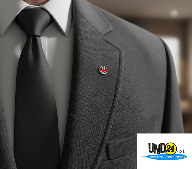 Znaczek - Pins - Przypinka - 24 Godziny - Kolorowy w Amerykańskim Stylu